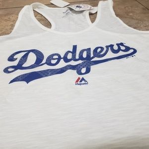 Majestic Tops - LA Dodgers NWT Racerback Tank With Sequins Majestic Tops - LA Dodgers NWT Racerback Tank With Sequins